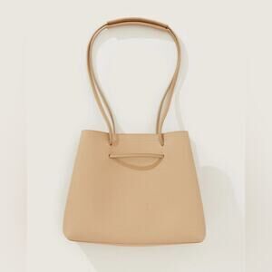 8 Other Reasons Slouchy Bucket Bag Vegan Leather Tan